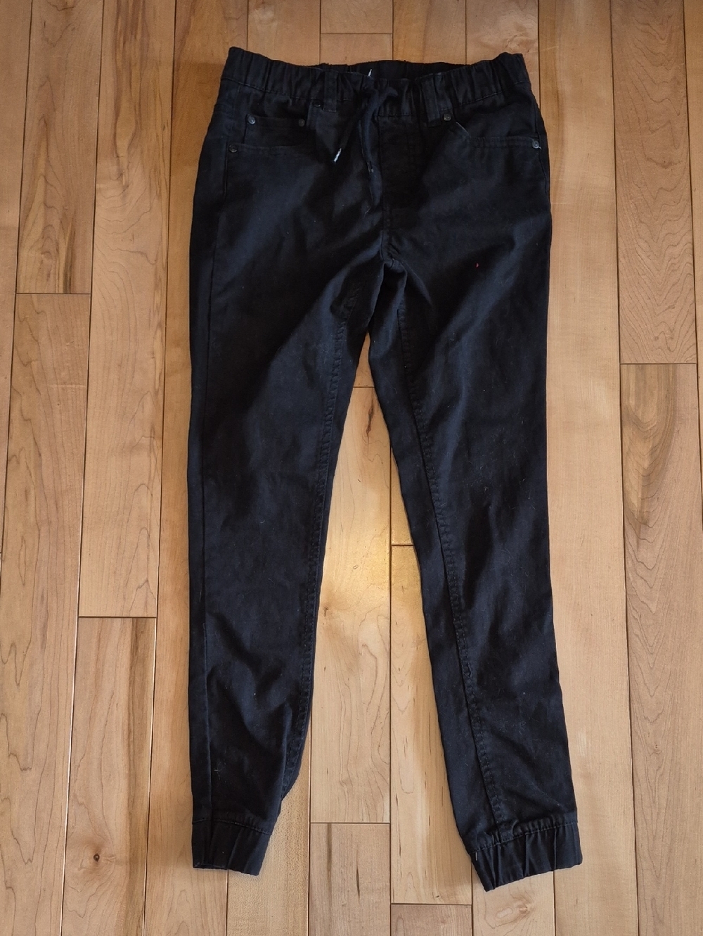 Boys Size 10/12 Jeaniologie Black Jogger Pants
